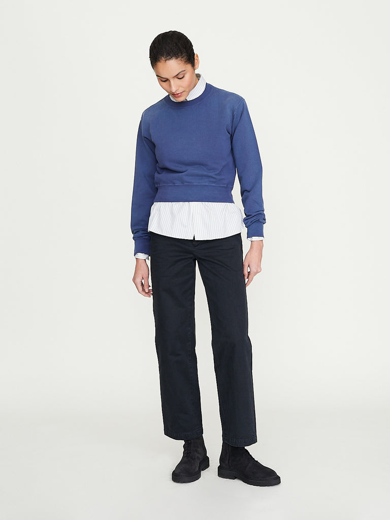 Auralee - Product Dyed Finx Chino Narrow Pants in Black