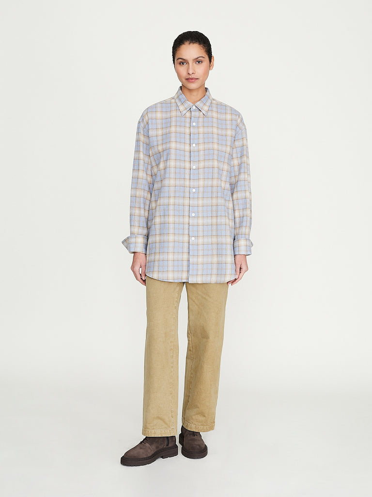 Auralee - Product Dyed Finx Chino Narrow Pants in Beige