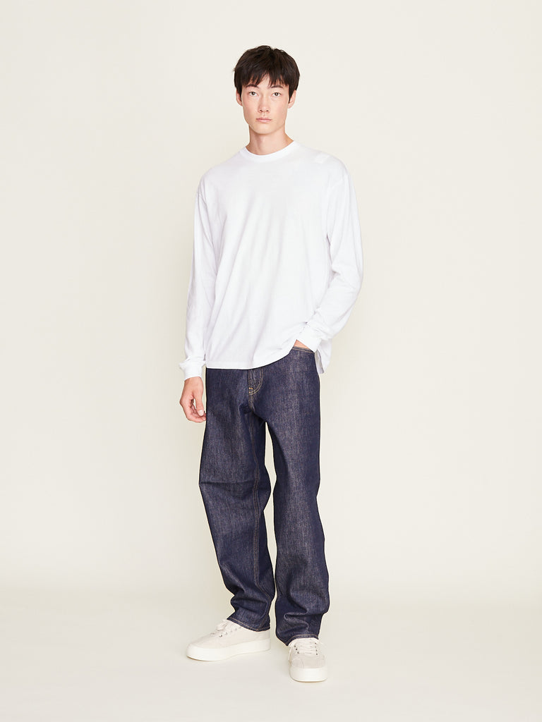 Auralee - Hard Twist Denim Pants in Indigo
