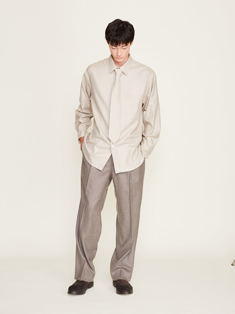 Auralee - Super Light Wool Shirt in Top Beige