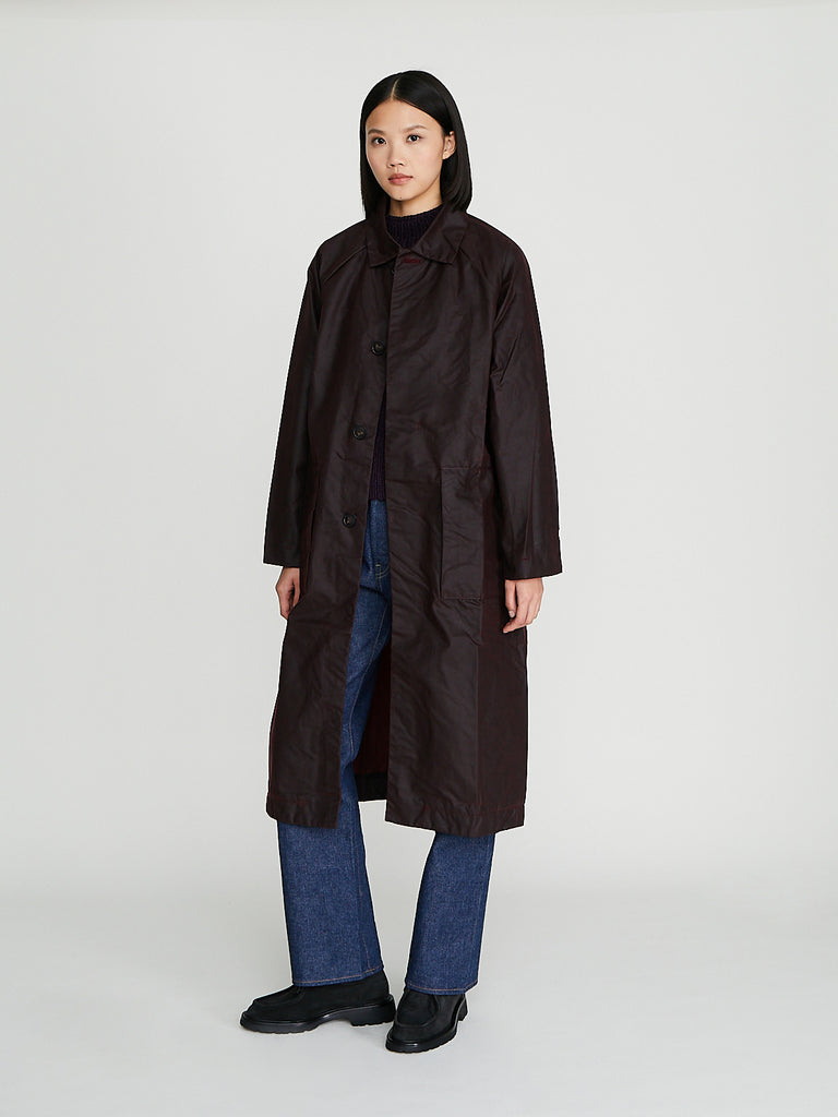 Artikel København - A3 CO OBD Oilskin Coat in Bordeaux