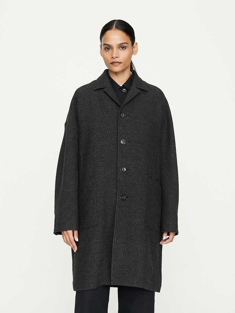 Arts & Science Grandpa Work Coat in Charcoal Top Grey