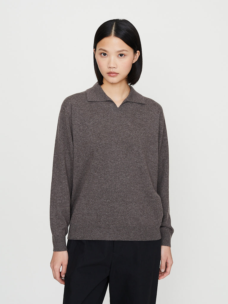 Arts & Science - Skipper Collar Sweater in Cocoa