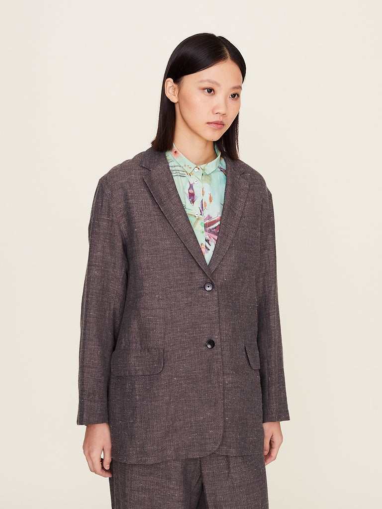 Arts & Science - Loose Fit Jacket in Mix Dark Grey