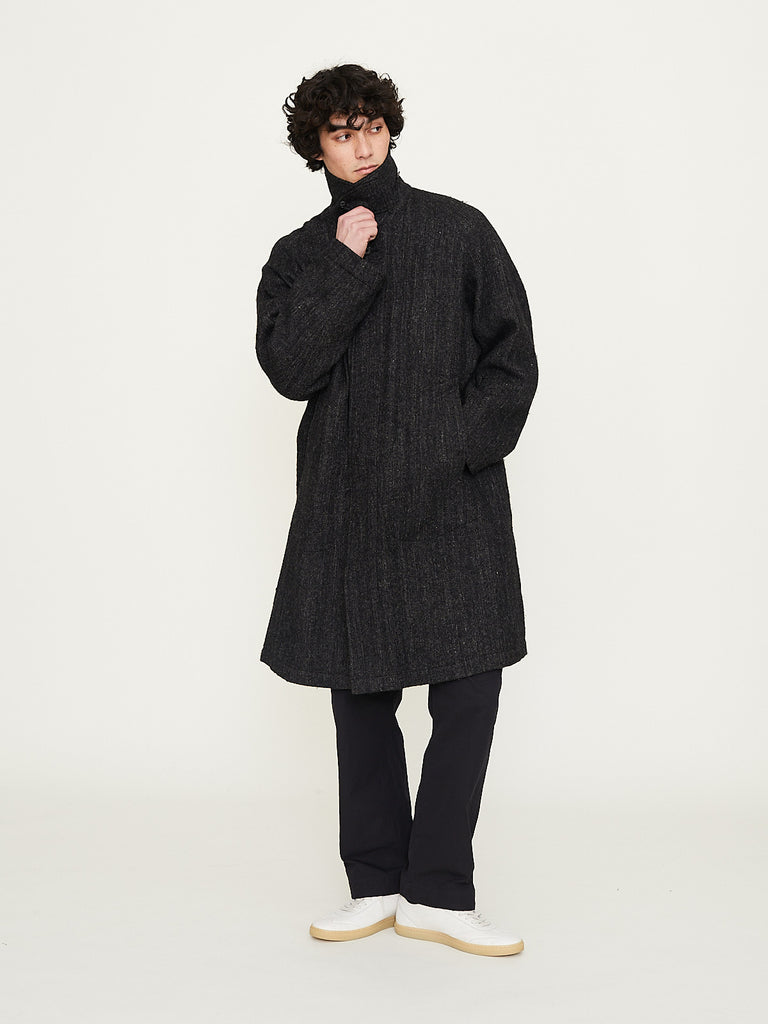 Arts & Science Balmacaan 2 Coat in Charcoal Top Grey