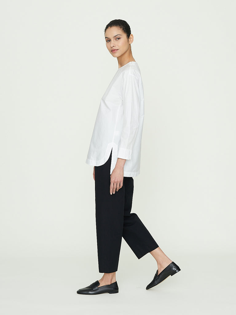 Arts & Science Side Slit Slip On Shirt in Off White