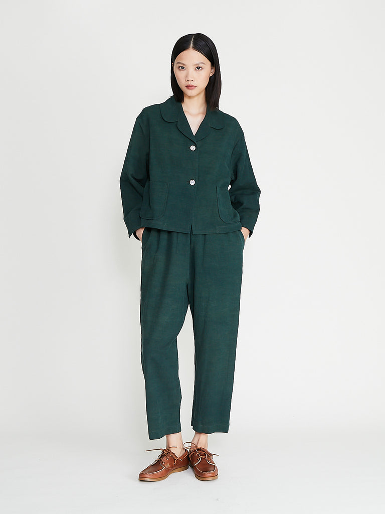 Arts & Science - Back Pocket Bulky Easy Pants in IFT Forest Green