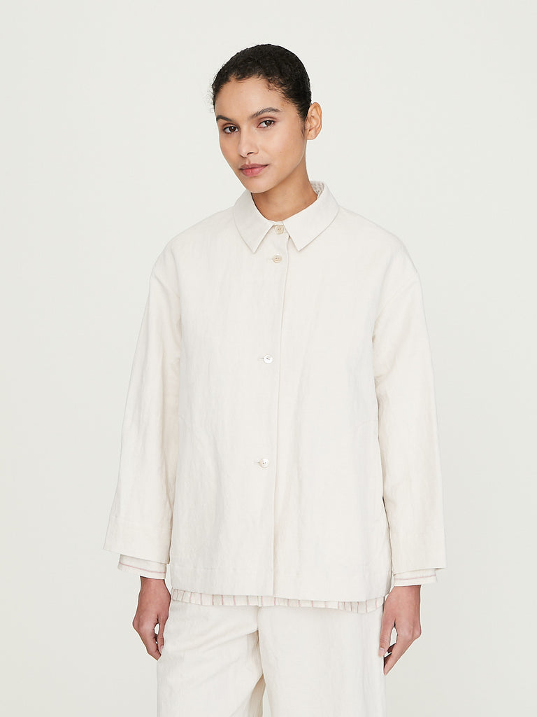 Arts & Science Back and Front Button Jacket 2 in Natural