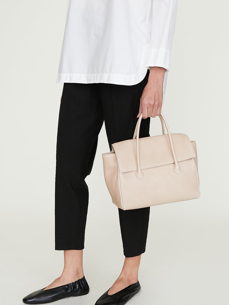 Arts & Science Stitch Flap Bag S in Beige