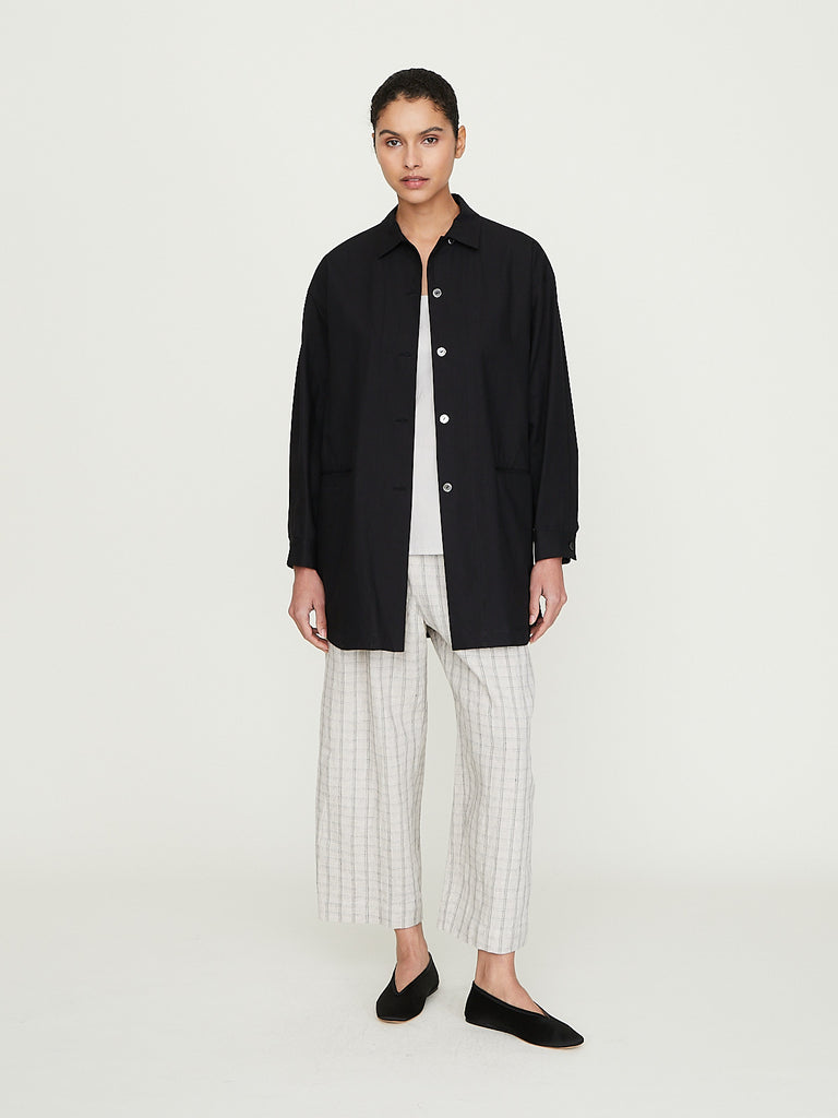 Arts & Science Pajama Long Shirt in Black