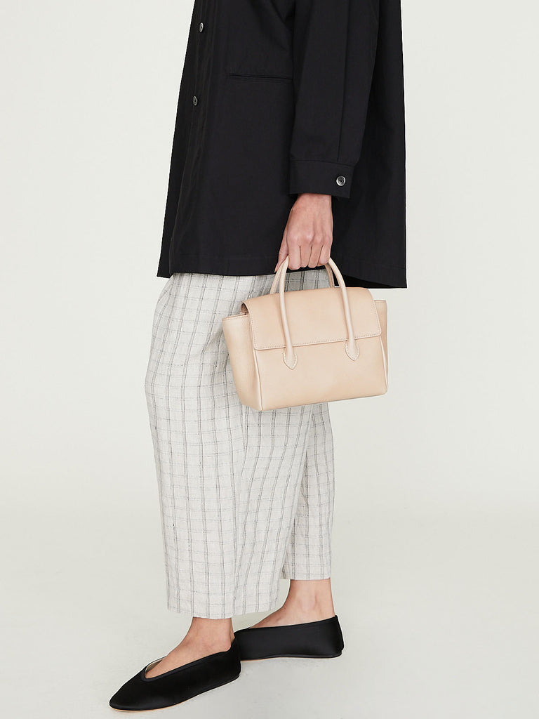 Arts & Science Stitch Flap Bag Mini in Beige