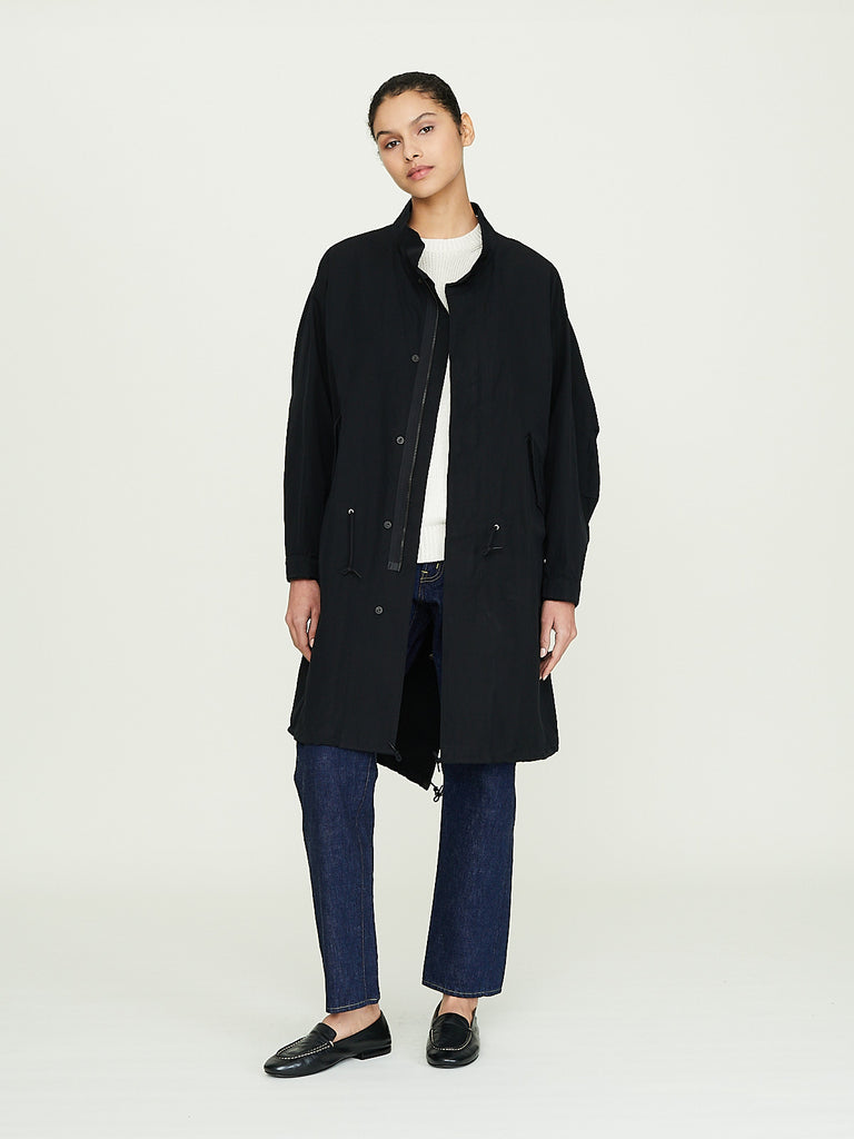 Arts & Science Fishtail Coat in Black