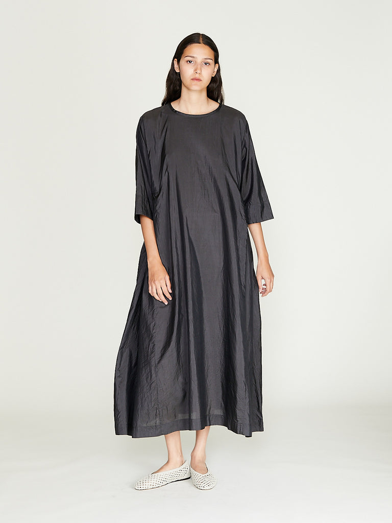 Arts & Science - Flat Form Long Dress in Ink Black