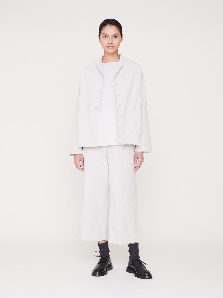 Album di Famiglia Velvet Loose Blazer in Fog