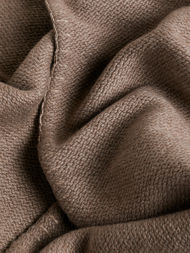 Amalthea Creations Polo Plaid Blanket in Taupe