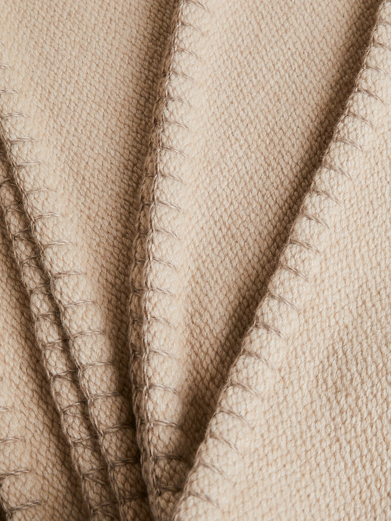 Amalthea Creations Polo Plaid Blanket in Taupe
