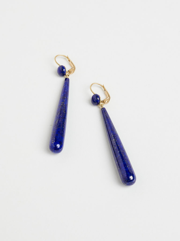 Anaconda Essence Mini Earrings in 18k Yellow Gold with 41.2ct Lapis