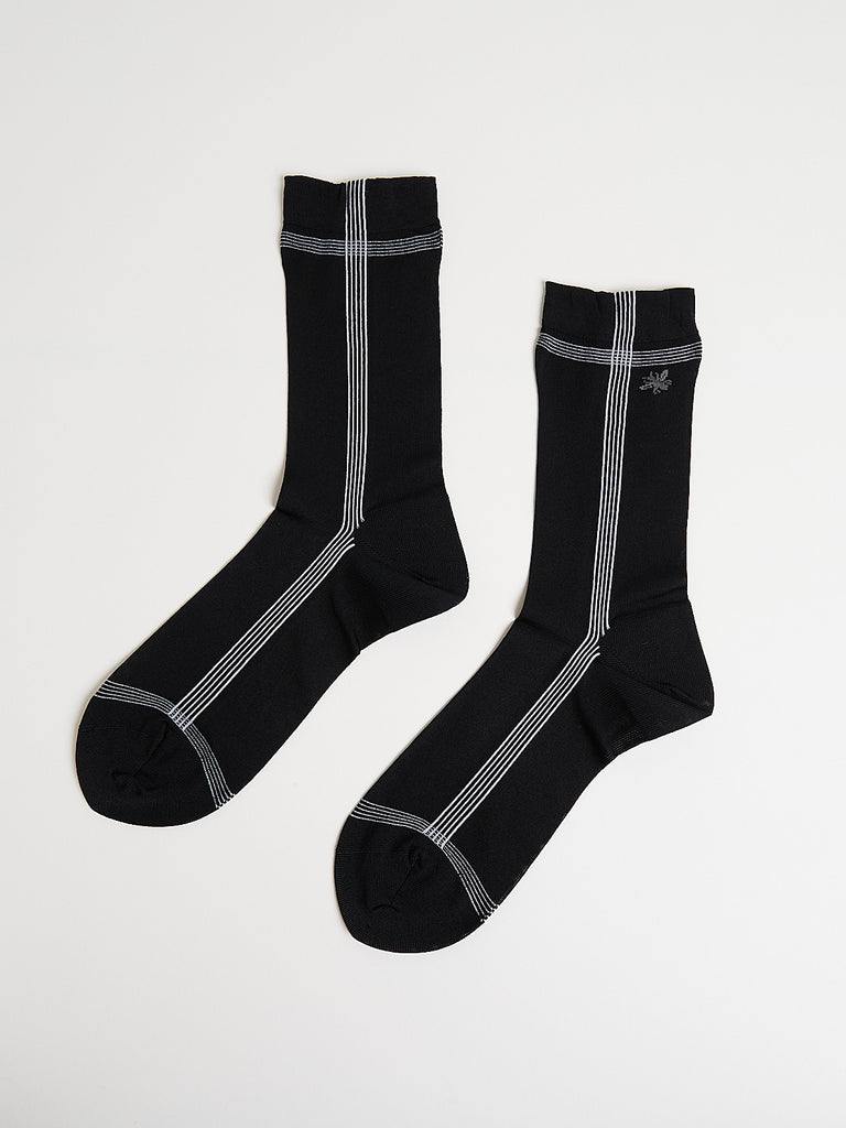 Antipast - Side Line Silk Socks in Black