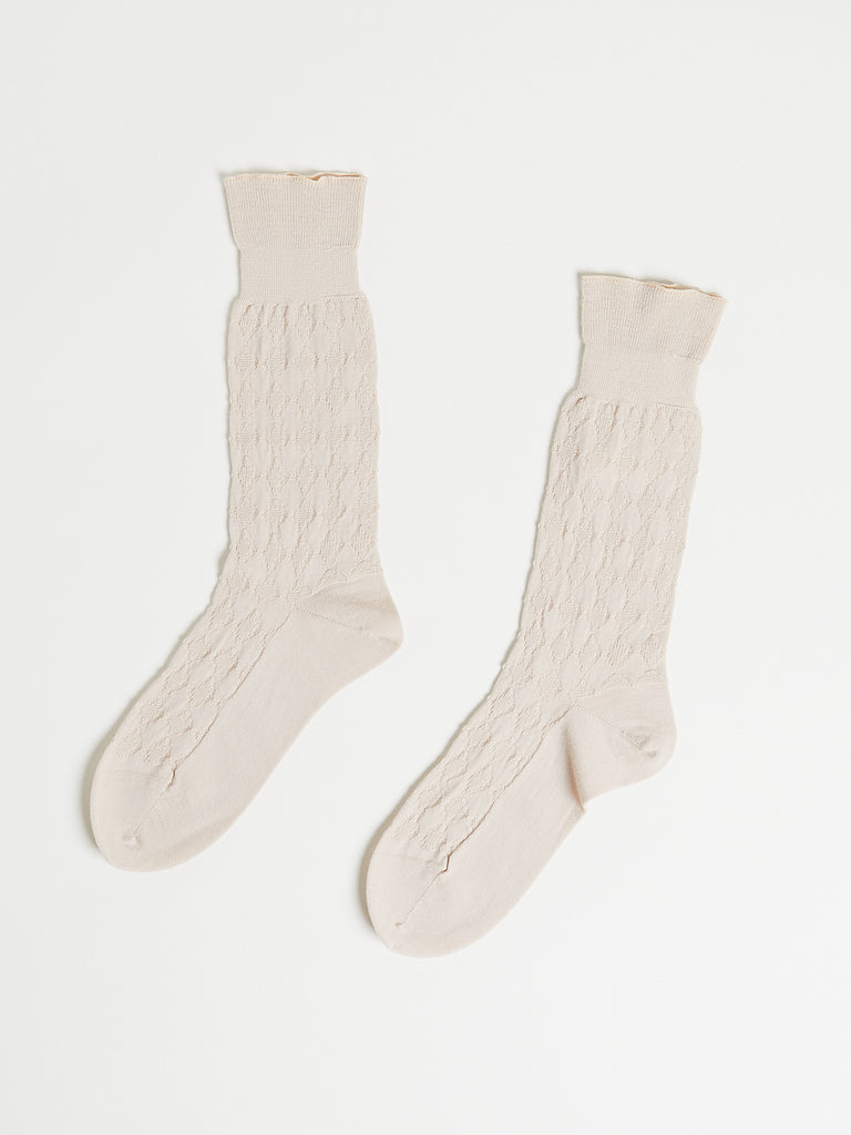 Antipast Super Merino Link Socks in Ivory