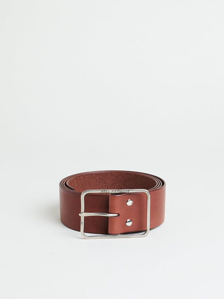 Arts & Science Thin Buckle Belt M in Dark Brown