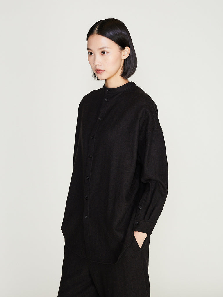 Arts & Science - Back Button Shirt in Espresso