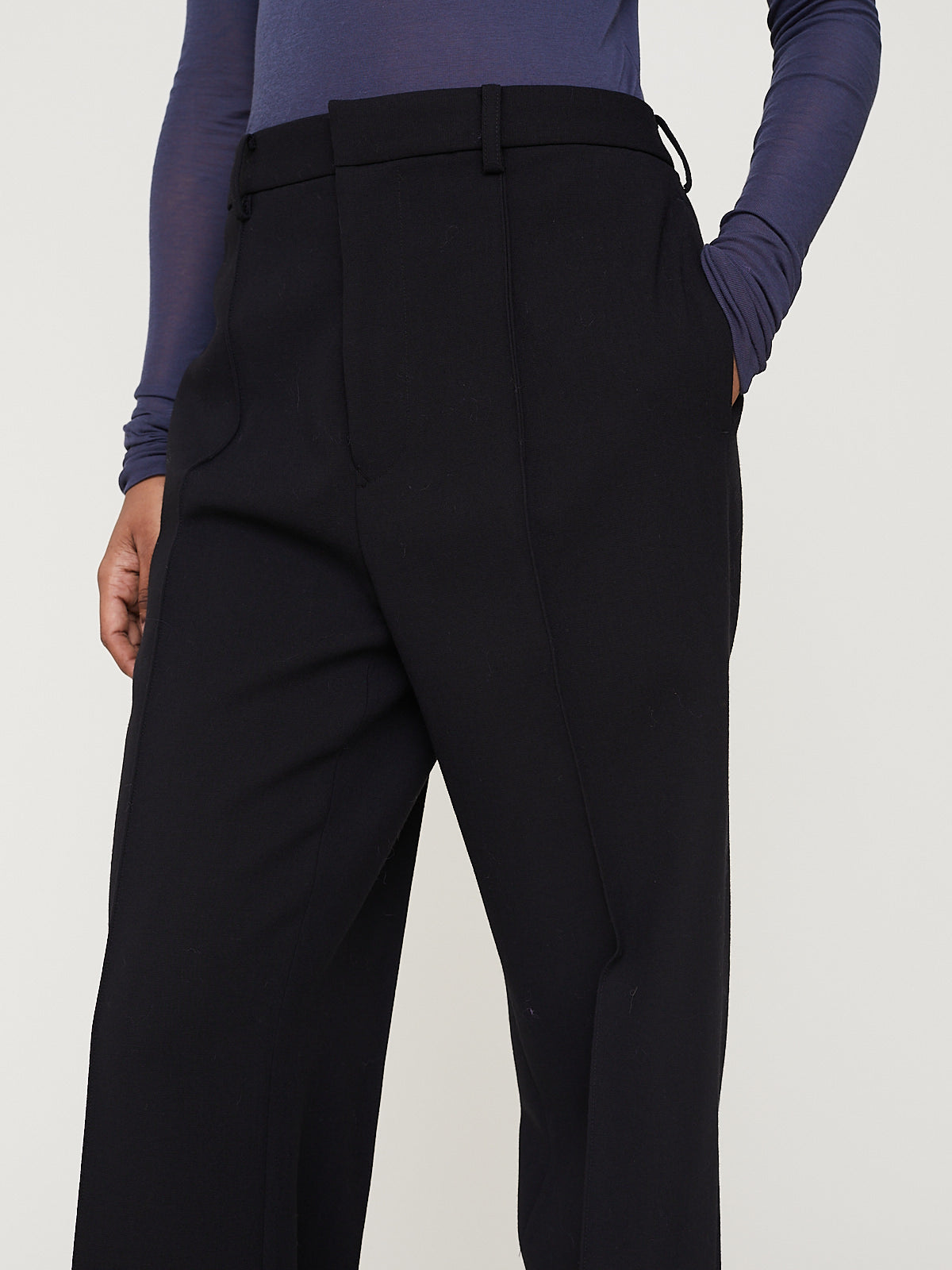 Auralee - Tense Wool Double Cloth Slacks in Black – Mouki Mou