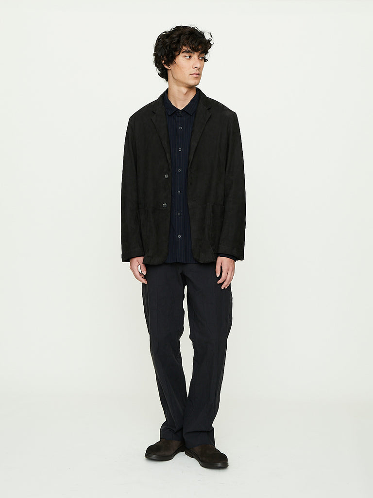 Bergfabel - Leather Walking Jacket in Deep Brown