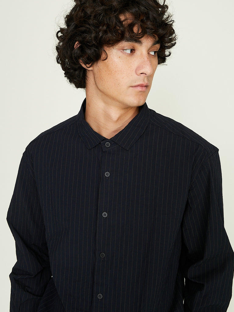 Bergfabel - Farmer Shirt in Pinstripe