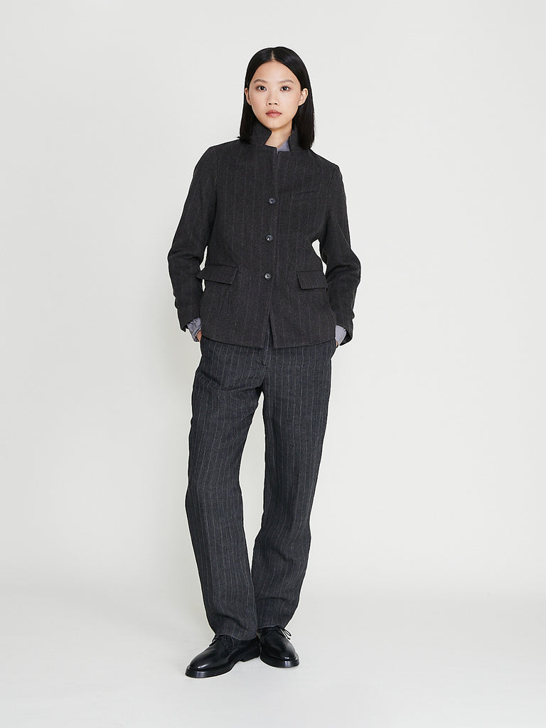 Bergfabel Maria Pants in Grey Stripe