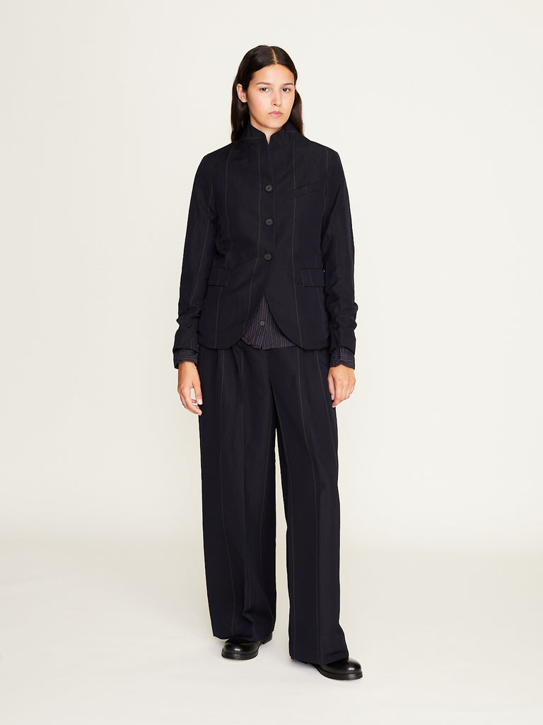 Bergfabel - Rebby Pants in Navy Stripe