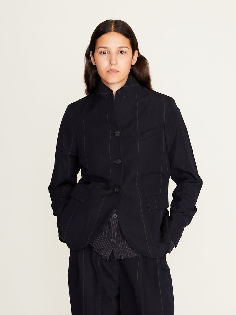 Bergfabel - Tyrol Jacket in Navy Stripe