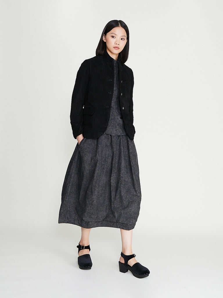 Bergfabel - Leather Tyrol Jacket in Black