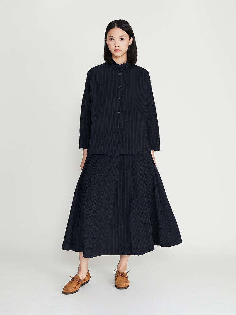 Bergfabel - Matilde Skirt in Pinstripe
