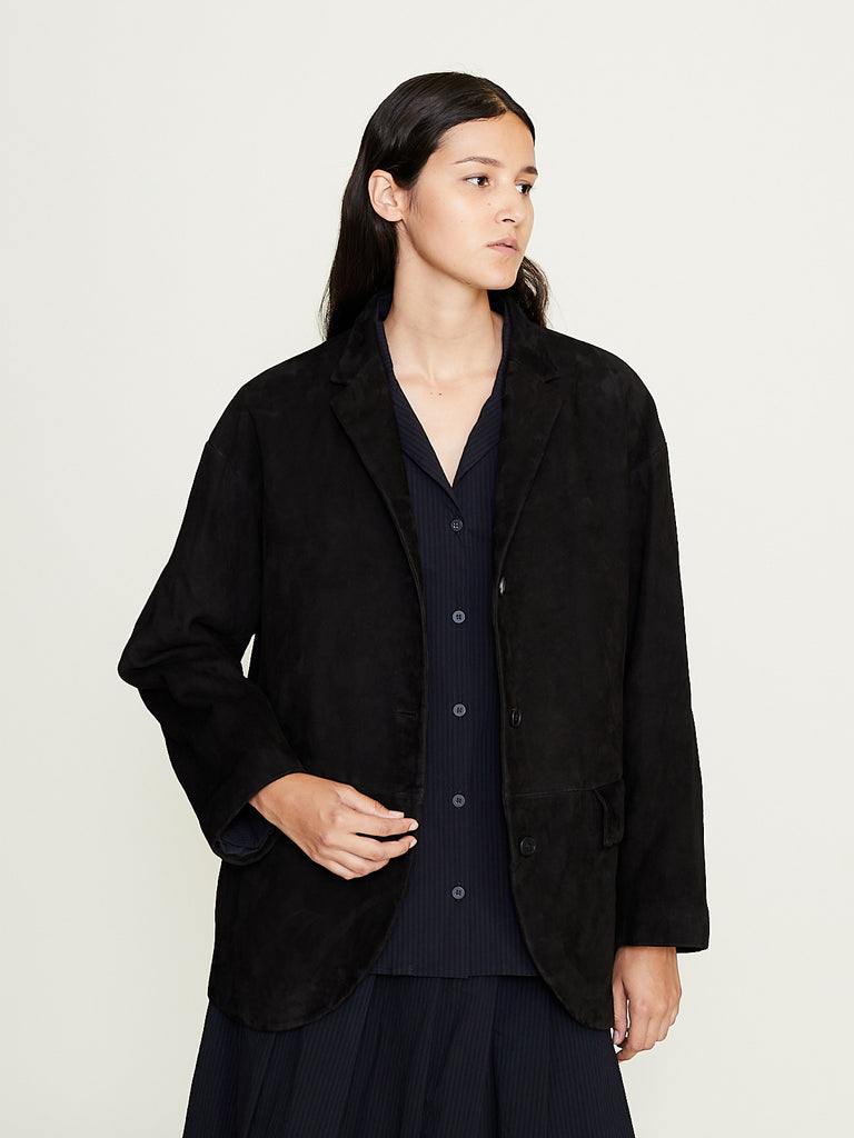 Bergfabel - Leather Bella Jacket in Black