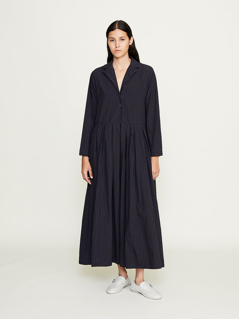 Bergfabel - Mina Dress in Black Stripe