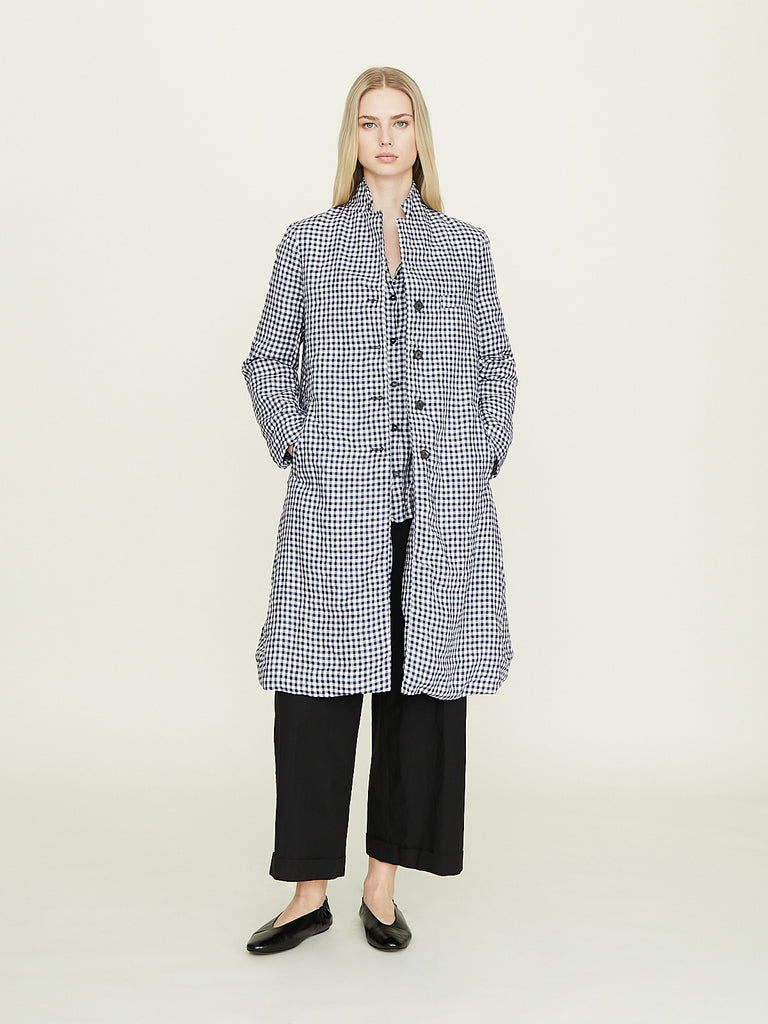 Bergfabel Farmer Coat in Lino Check