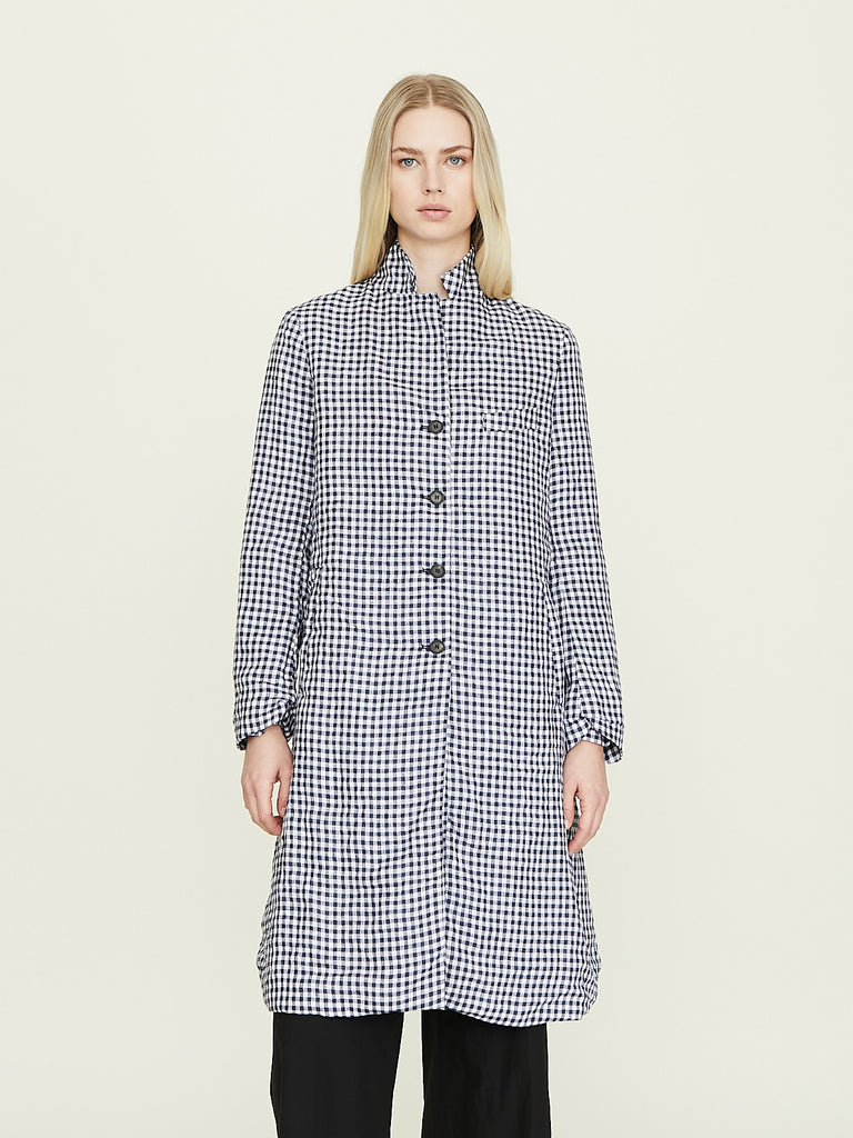 Bergfabel Farmer Coat in Lino Check