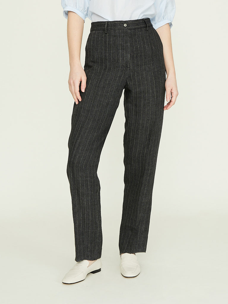 Bergfabel Maria Pants in Grey Stripe