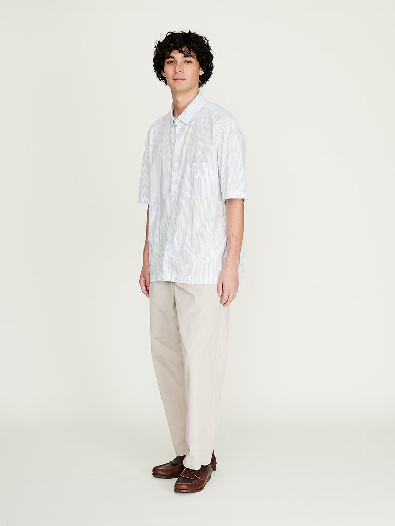 Bergfabel - Oliver Shirt in Light Blue Stripe