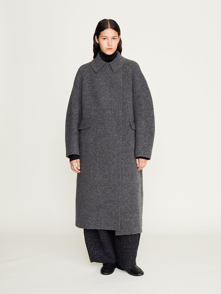 Boboutic - Gemini Double Breast Coat in Grey
