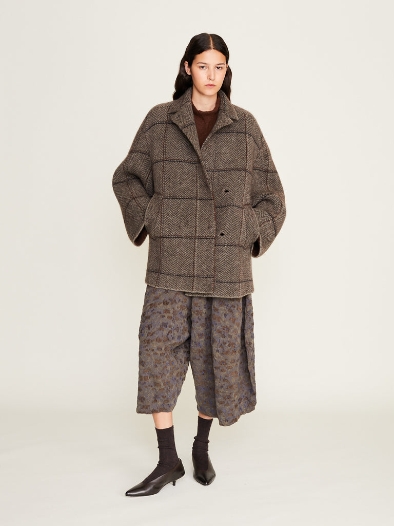 Boboutic - Spina Double Breast Jacket in Lichen Mix