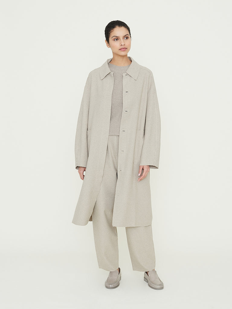 Boboutic RE_Trace Overcoat in Natural Taupe