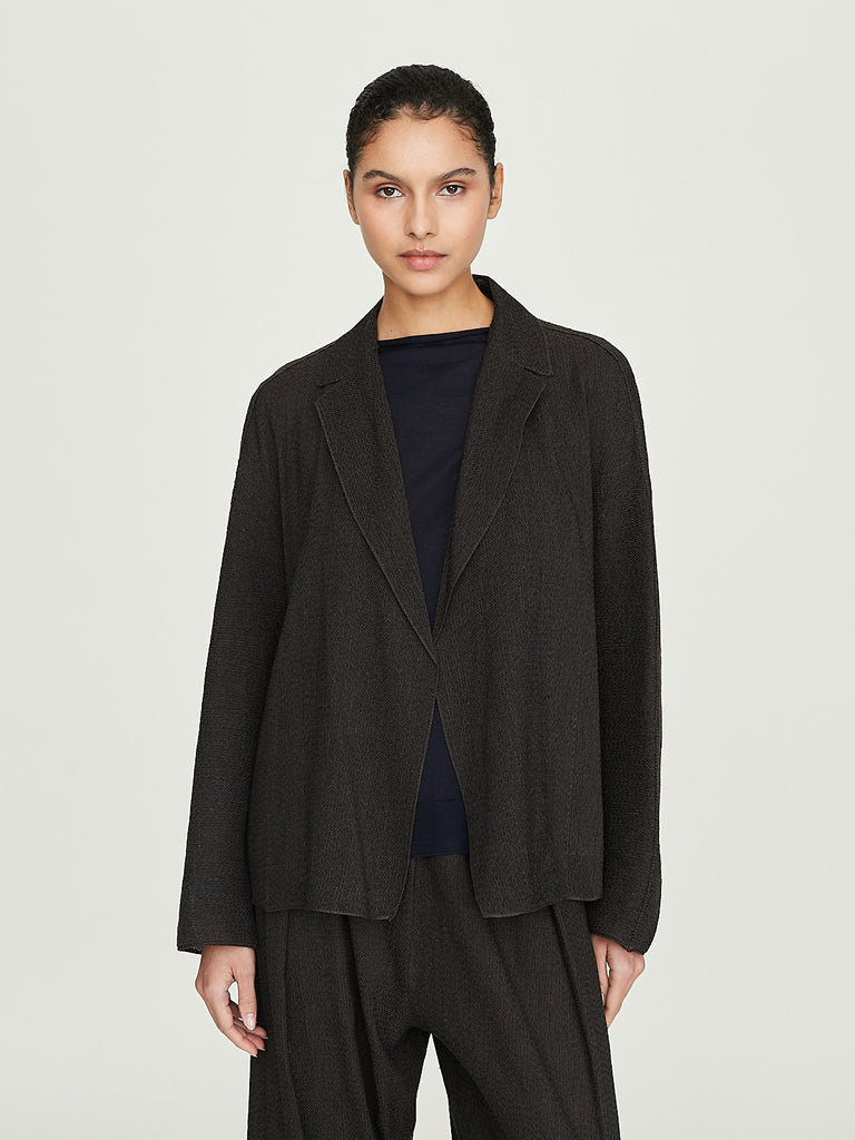 Boboutic Typed Jacket in Coffee/Black