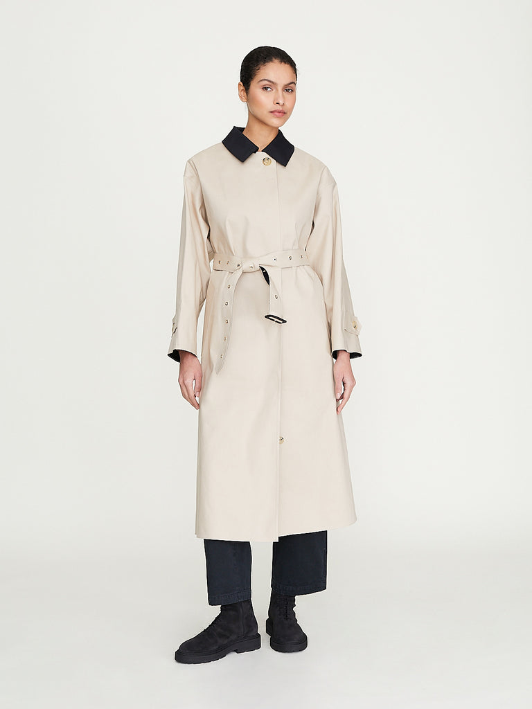 Mackintosh - Bowland Belted Coat in Putty