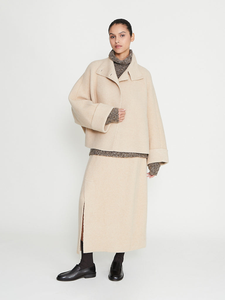 Boboutic - Light and Dark (Caresse) Skirt in Albino