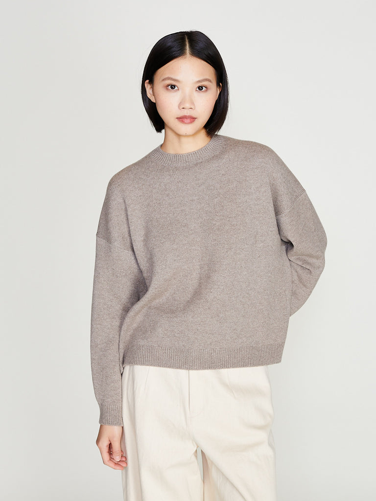 Arts & Science - Bulky Back Line Sweater 2 in Dark Beige