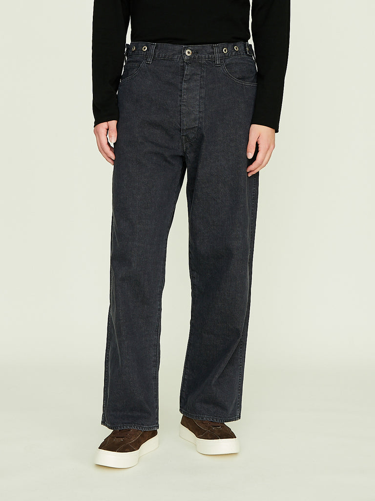 Chimala Unisex 12 Oz W Width Denim Pants with Adjustable Waist in 