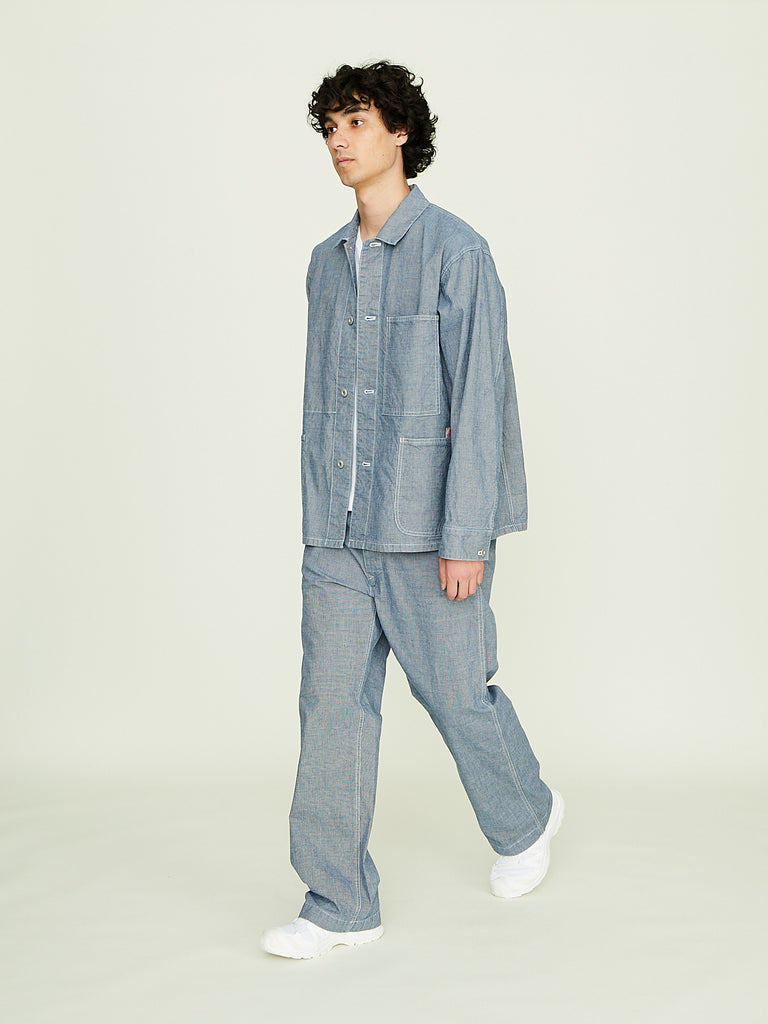 Chimala - Unisex Work Trousers in Pin Check
