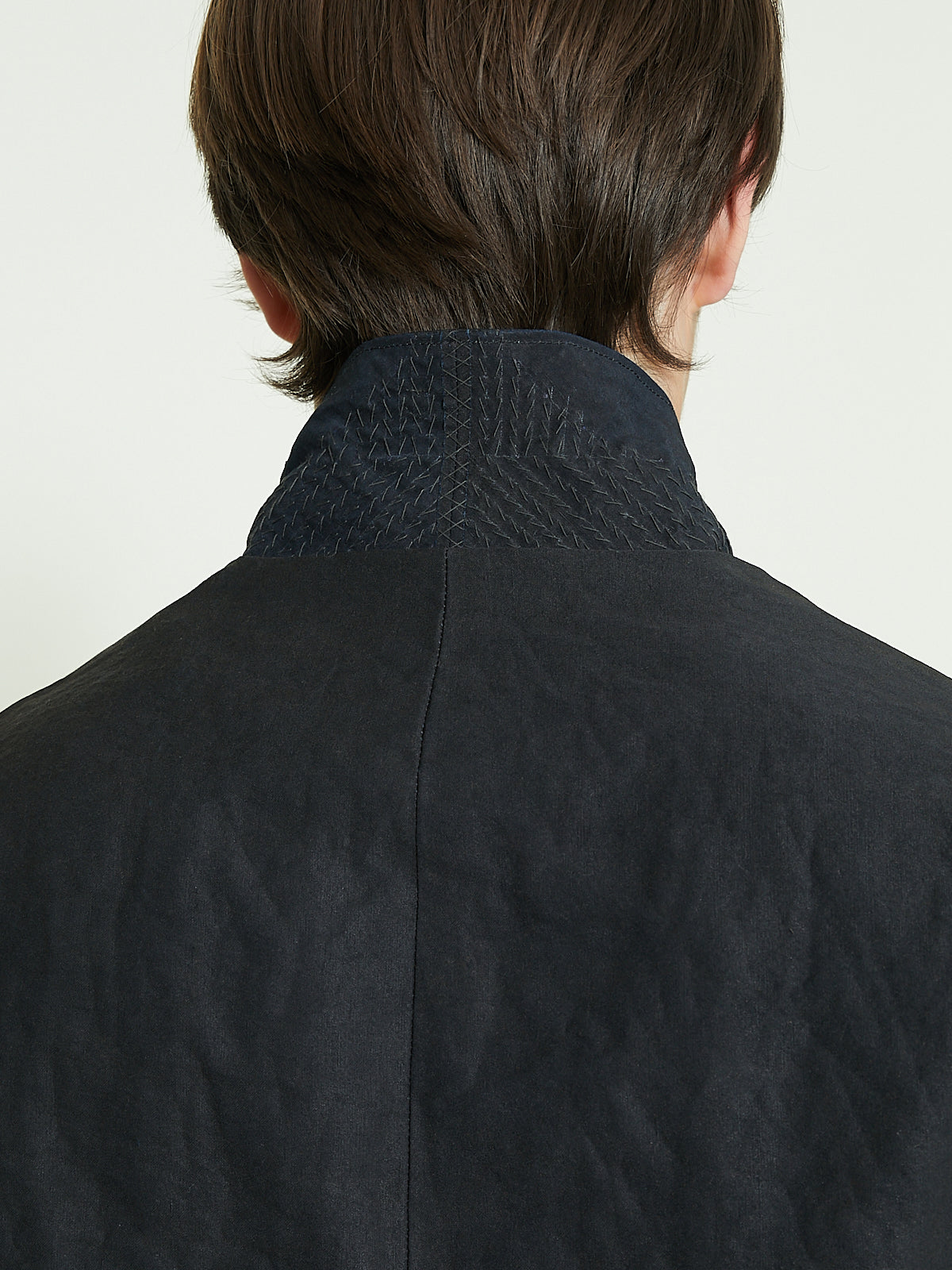 Cottle - Leaf Vein Zen Jacket in Authentic Indigo