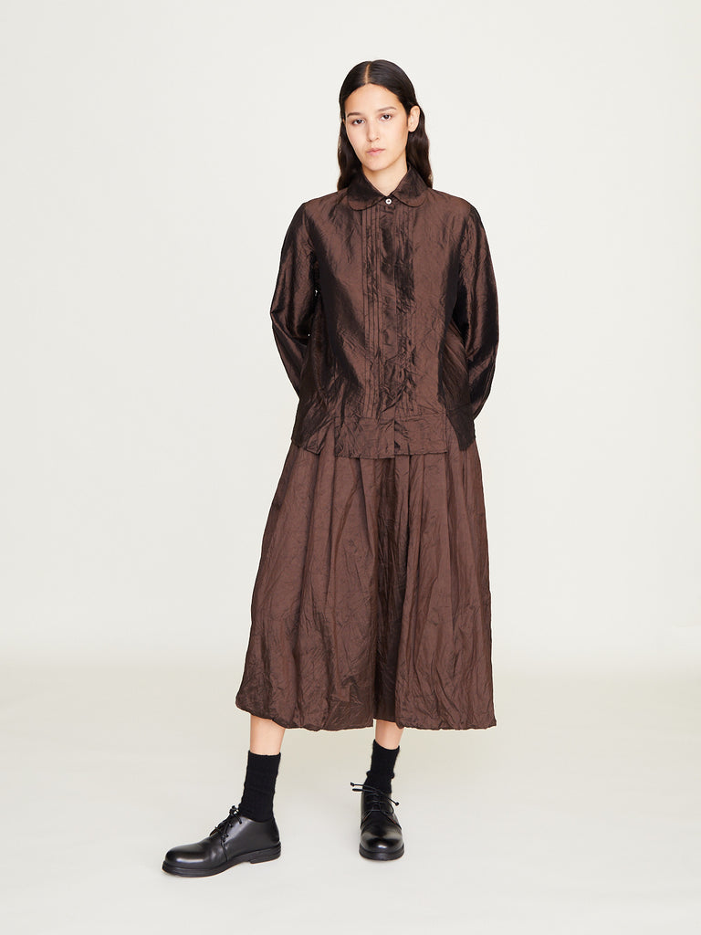 Christian Peau - Silk Skirt in Cocoa